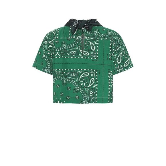 SACAI Printed Cotton T-Shirt - Picture 2 of 2